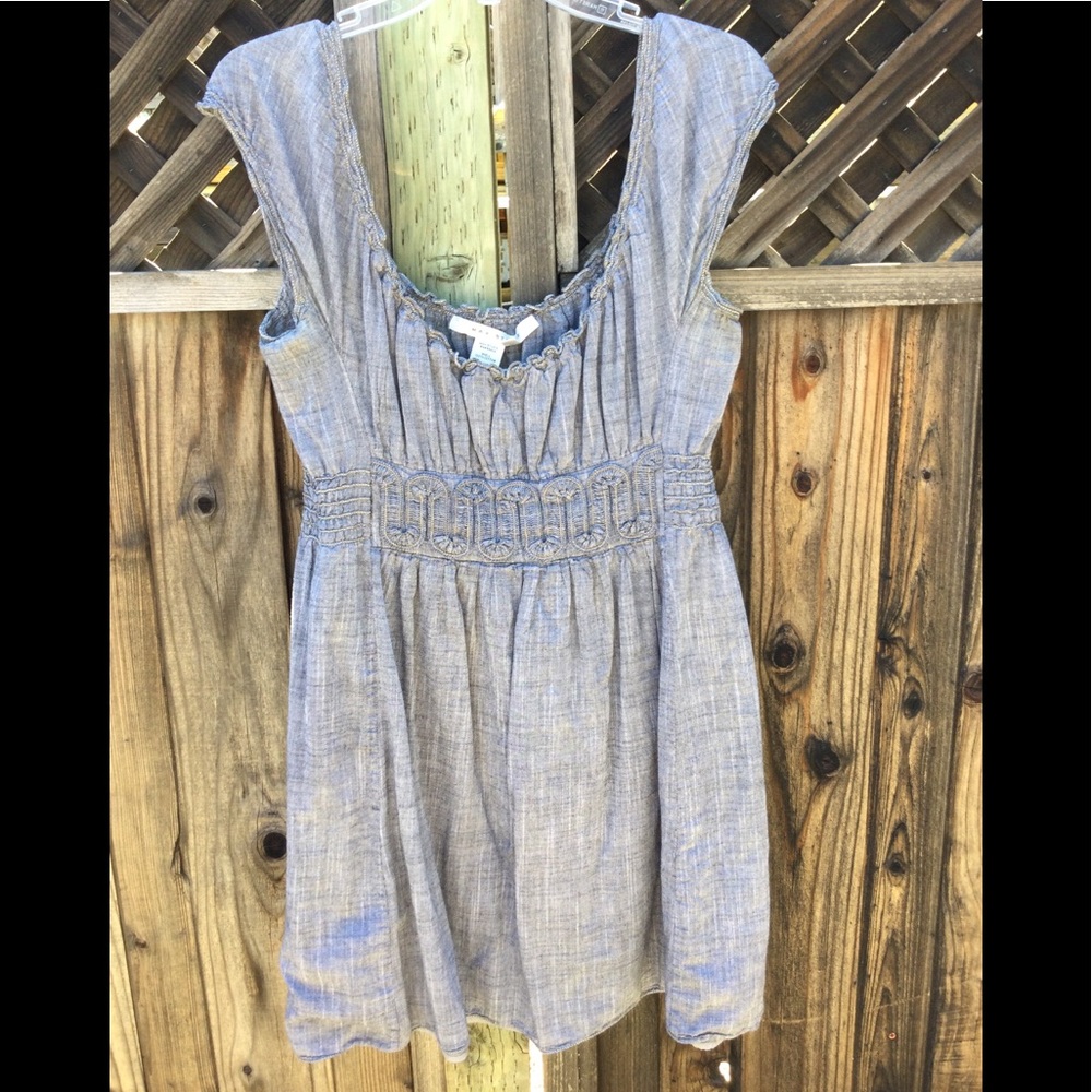 Max Studio blue sleeveless dress, size L.